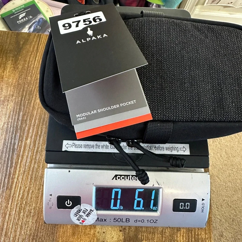 NEW Alpaka Modular Shoulder Pocket Max Black Axoflux 400D Nylon Pouch